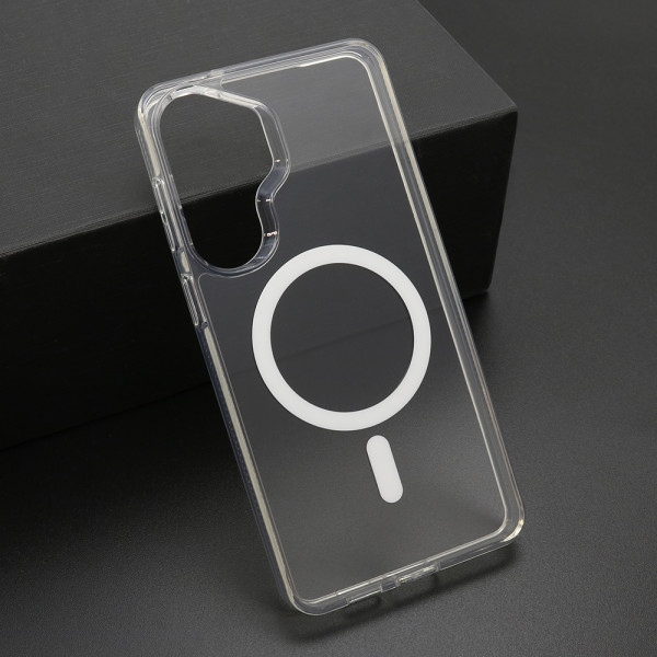 Futrola COLOR FRAME MagSafe za Samsung S946B Galaxy S26 Plus 5G srebrna (providna)