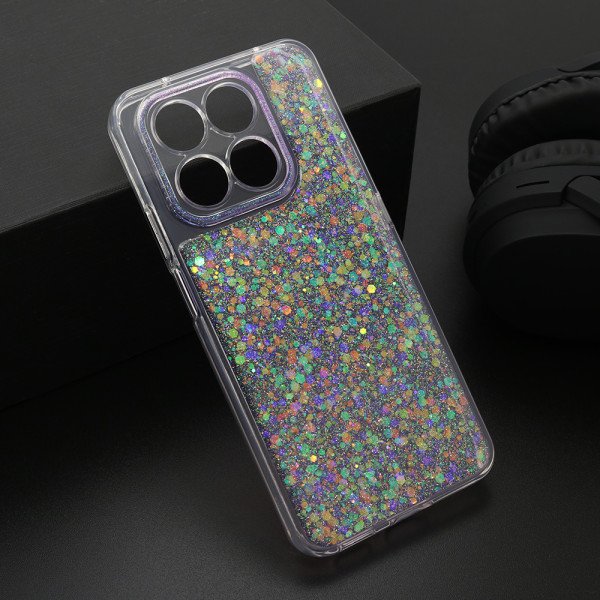 Futrola CRYSTAL GLOW za Honor X7d ljubicasta