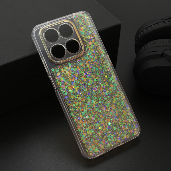 Futrola CRYSTAL GLOW za Honor X7d narandzasta