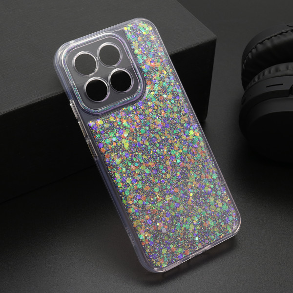 Futrola CRYSTAL GLOW za Honor X8c ljubicasta