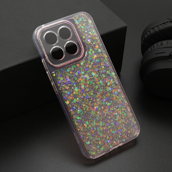 Futrola CRYSTAL GLOW za Honor X8c roze