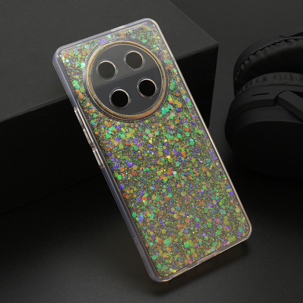 Futrola CRYSTAL GLOW za Honor X9C/Magic 7 lite narandzasta