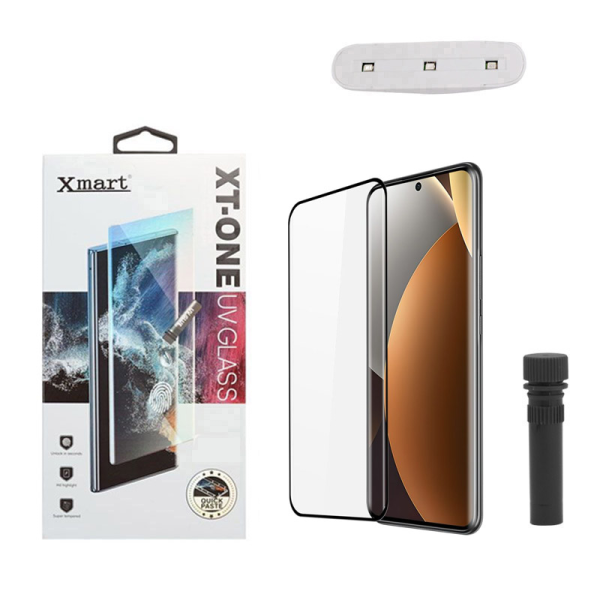 Zastitno staklo XMART UV Glue Full Cover + lampa za Xiaomi Redmi Note 15 Pro