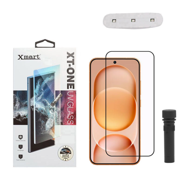 Zastitno staklo XMART UV Glue Full Cover + lampa za Honor Magic 8 Pro