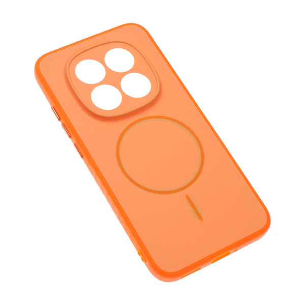Maska Mag Case Matte Line za Xiaomi Redmi Note 15 Pro 5G narandzasta