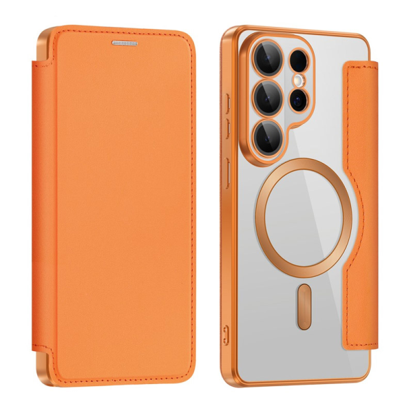 Maska na preklop Coral Mag Case Book za Samsung S26 Ultra/ S948B narandzasta