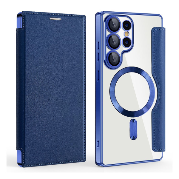 Maska na preklop Coral Mag Case Book za Samsung S25 Ultra/ S938B plava