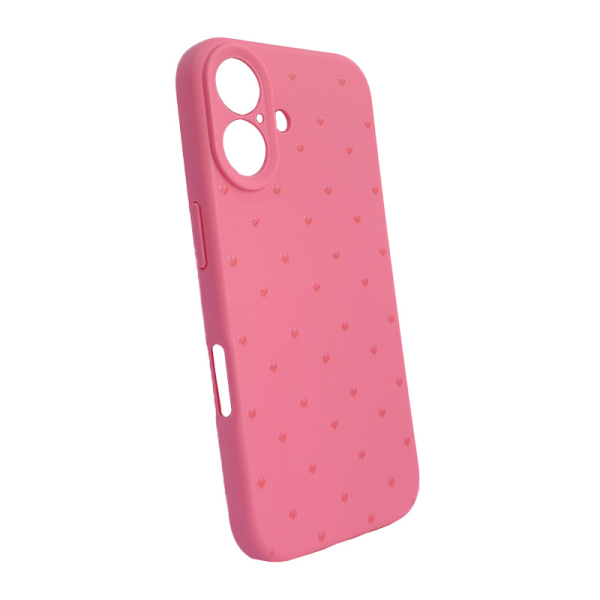 Maska Cute Heart za iPhone 16 pink