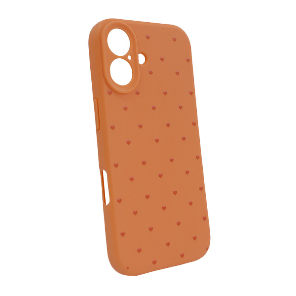 Maska Cute Heart za iPhone 17 narandzasta
