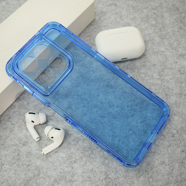 Maska Color Transparent za Honor 400 Smart/ X7d plava