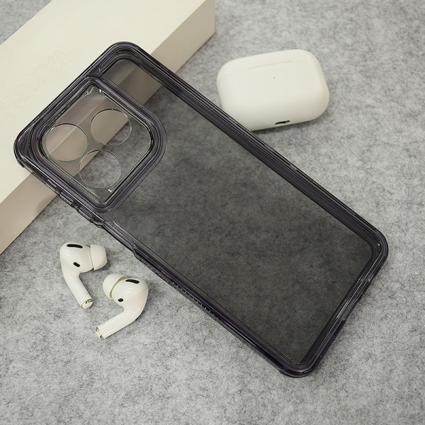 Maska Color Transparent za Honor X5c/ X5c Plus crna