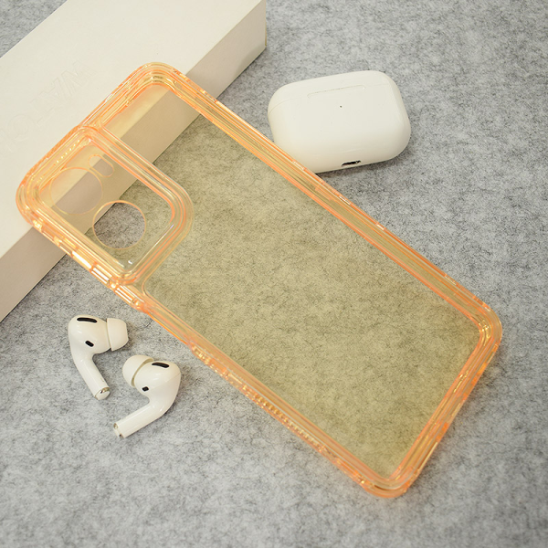 Maska Color Transparent za Motorola G06 narandzasta