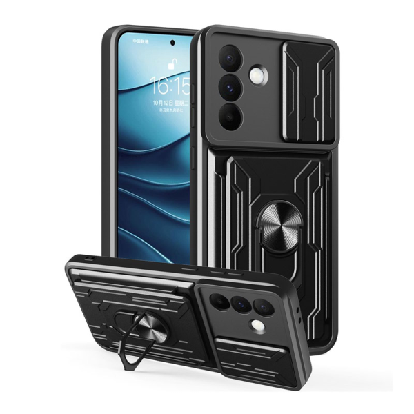 Maska Titan Ring Wallet za Samsung A57 5G/ A576B crna