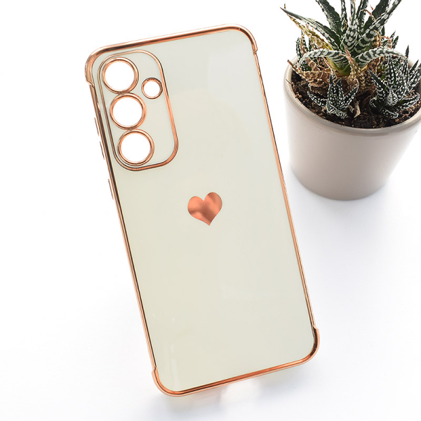 Maska Heart Frame za Samsung A37 5G/ A376B bela