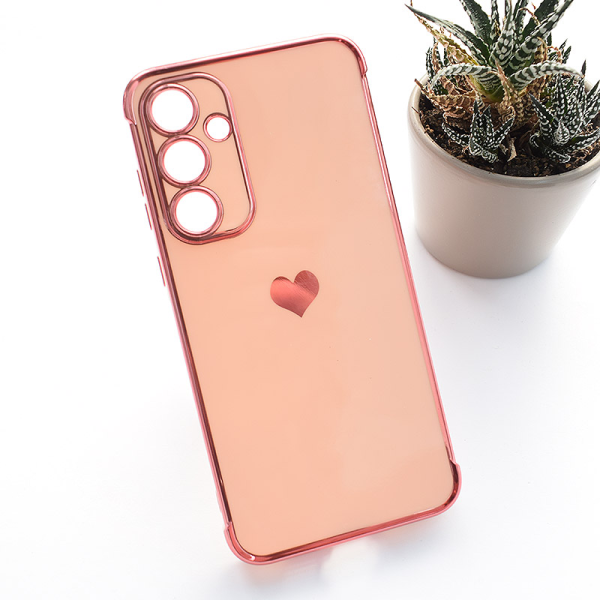 Maska Heart Frame za Samsung A57 5G/ A576B roze