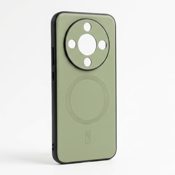 Maska Mag Case Smooth Leather case za Honor Magic 8 Lite/ X9d zelena