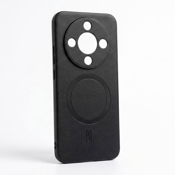 Maska Mag Case Smooth Leather case za Honor Magic 8 Lite/ X9d crna