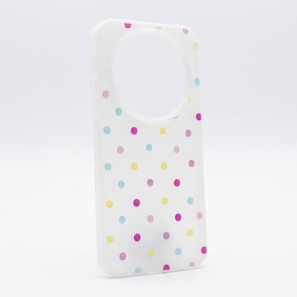 Maska Candy Dots za Honor Magic 8 Lite/ X9d bela