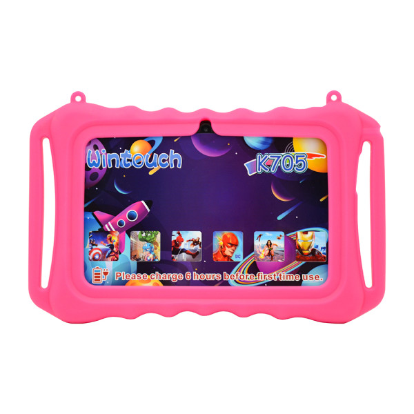 Wintouch tablet za decu K705 7 inca crni / roze futrola