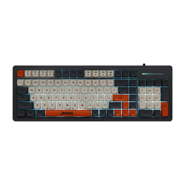Tastatura gejmerska LED Light Keyboard K32C crna JEDEL