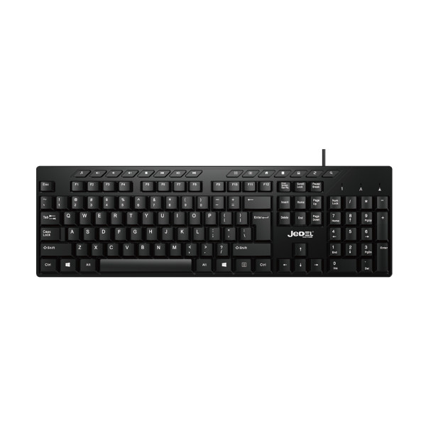 Tastatura kancelarijska K519 crna JEDEL