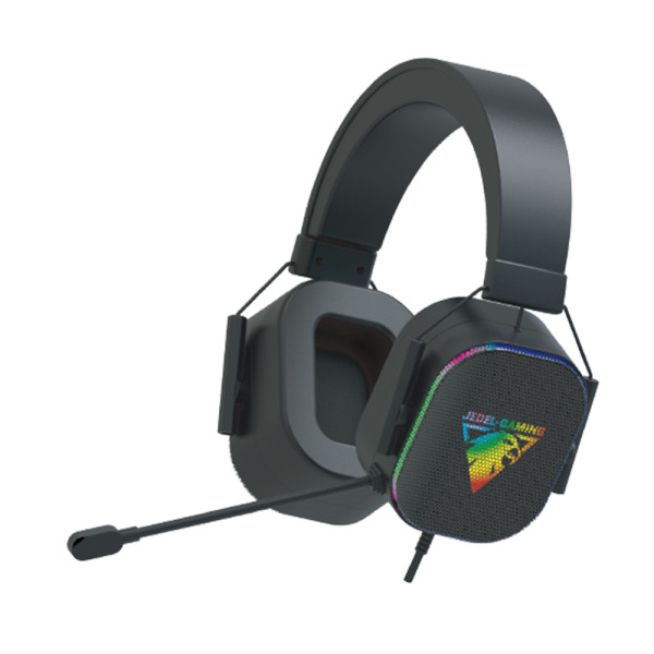 Slusalice gejmerske RGB za mikrofonom  GH560 crne JEDEL