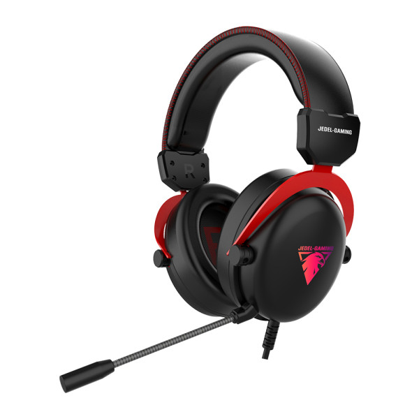 Slusalice gejmerske RGB za mikrofonom  GH581 crne JEDEL