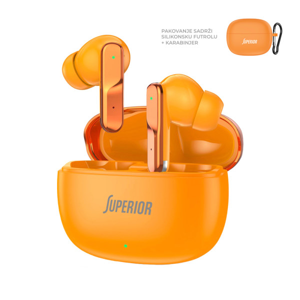 Slusalice bluetooth Superior X Master 2 ENC narandzaste