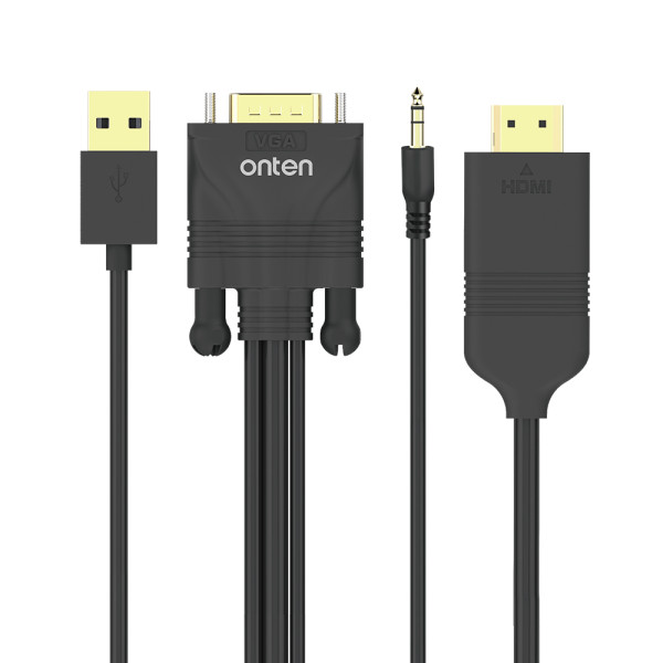 Adapter VGA + jack 3.5mm + USB 2.0 na HDMI 1.8m (OTN-5152) Onten