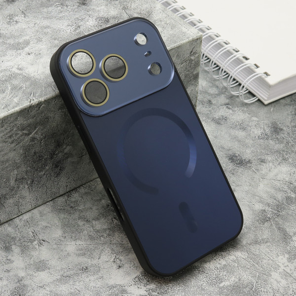 Futrola COLOR METAL Magsafe za iPhone 17 Pro (6.3) crna (small camera)