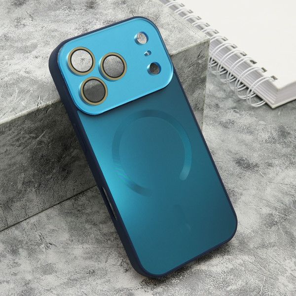 Futrola COLOR METAL Magsafe za iPhone 17 Pro (6.3) plava (small camera)