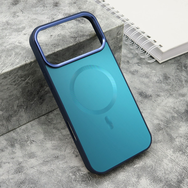 Futrola COLOR METAL Magsafe za iPhone 17 Pro Max (6.9) plava (big camera)