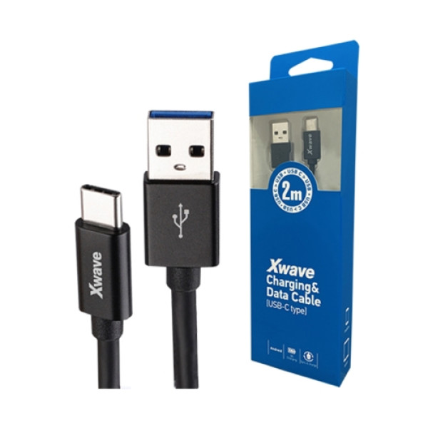 Xwave Kabl Type A na Type C 2m/3A/65W CRNI