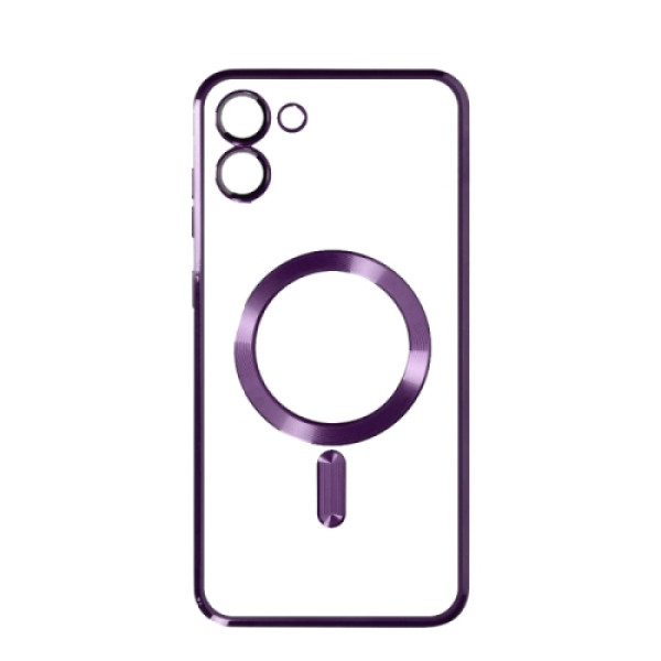 Silikonska futrola Magsafe Samsung A07 LJUBIČASTA