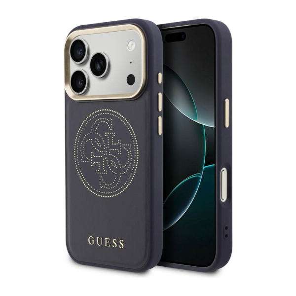 Maska Guess Perforated 4G MagSafe za iPhone 17 Pro tamno plava