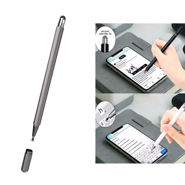 Olovka za touch screen 708 2u1 univerzalna tamno siva