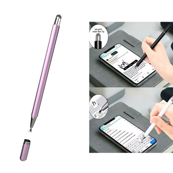 Olovka za touch screen 708 2u1 univerzalna svetlo ljubicasta
