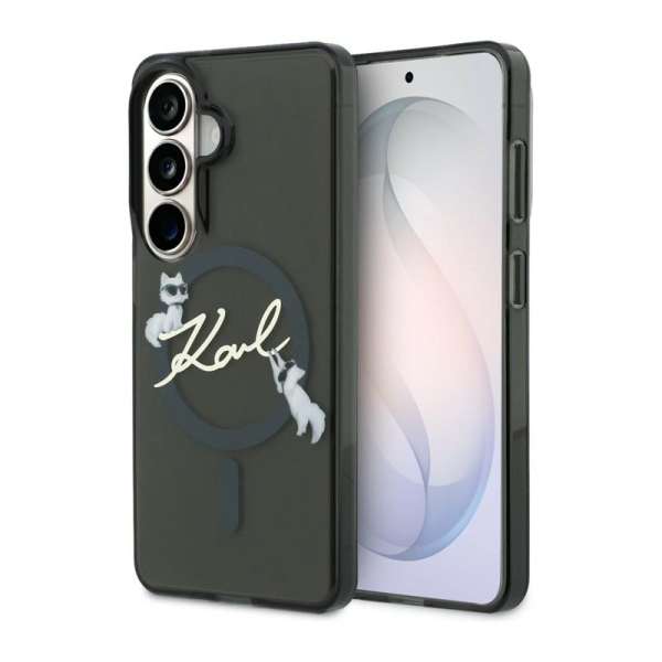 Maska Karl Lagerfeld IML KC Script MagSafe za Samsung S26/ S941B crna