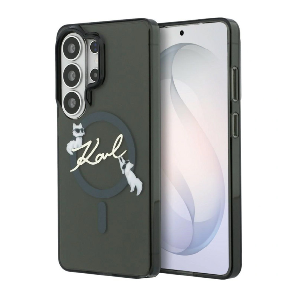 Maska Karl Lagerfeld IML KC Script MagSafe za Samsung S26 Ultra/ S948B crna