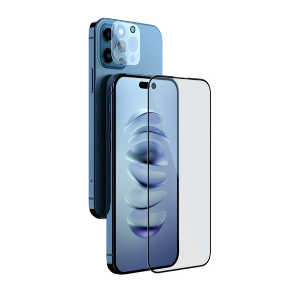Zastitno staklo Nillkin 2u1 HD Full Screen 2.5D (0,33mm) za iPhone 14 Pro crno