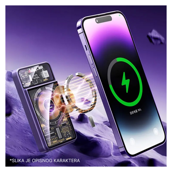 Power Bank Remax Walking-Phantom RPP-580 Mag Charger 20W+22.5W PD+QC 10000 mAh plava