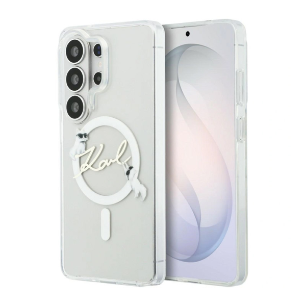 Maska Karl Lagerfeld IML KC Script MagSafe za Samsung S26 Ultra/ S948B transparent