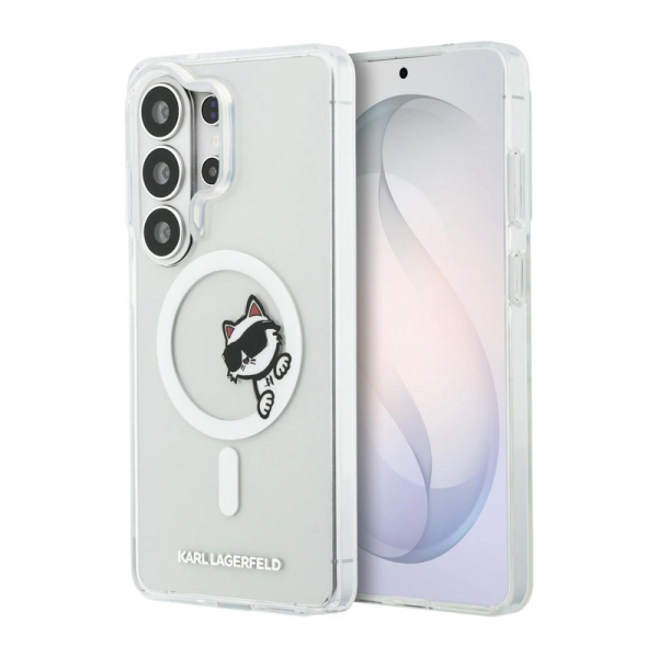 Maska Karl Lagerfeld IML Peekaboo Choupette MagSafe za Samsung S26 Ultra/ S948B transparent