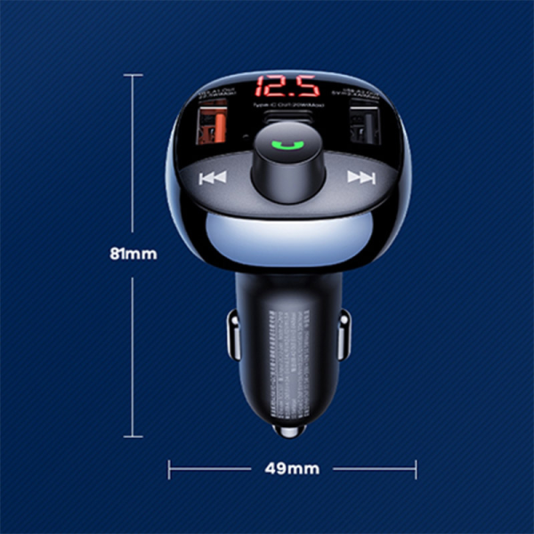 FM Transmiter REMAX RCC331 64.5W crni