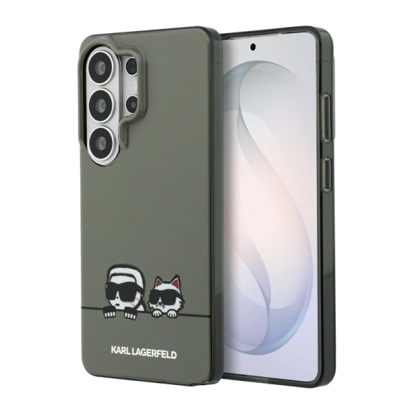 Maska Karl Lagerfeld IML Peekaboo Karl&Choupette MagSafe za Samsung S26 Ultra/ S948B crna