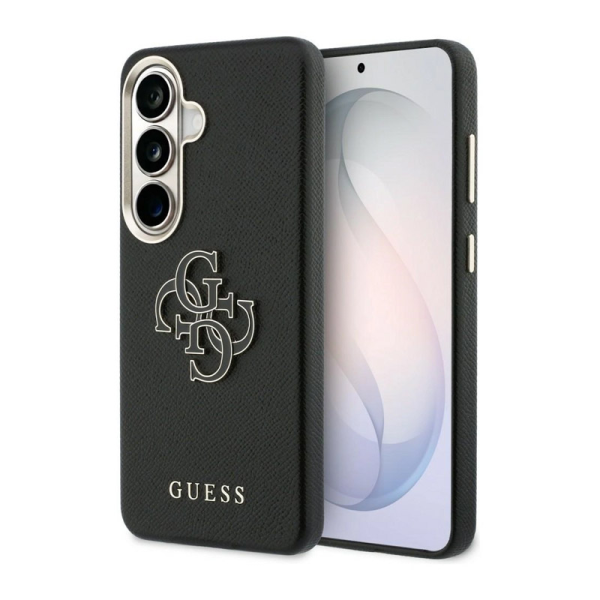 Maska Guess Grained Big 4G Metal Logo za Samsung S26 Plus/ S946B crna