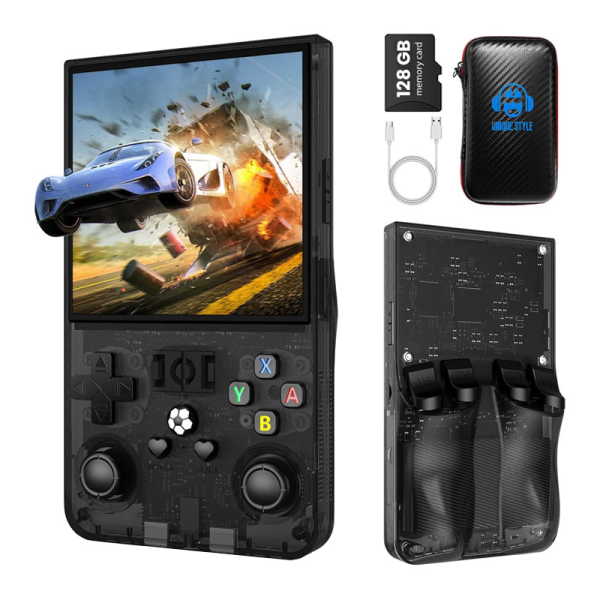 Rucna konzola GAME MASTER R36 Max 128GB transparent crna