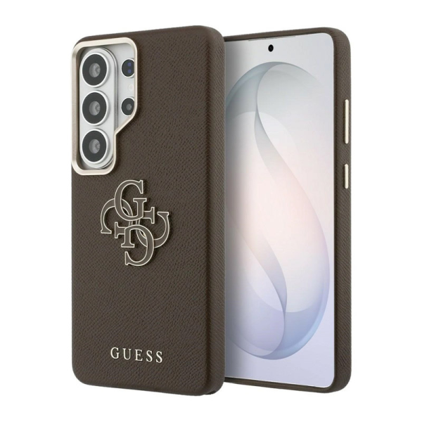 Maska Guess Grained Big 4G Metal Logo za Samsung S26 Ultra/ S948B braon