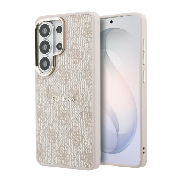 Maska Guess 4G Embossed Ring MagSafe za Samsung S26 Ultra/ S948B roze