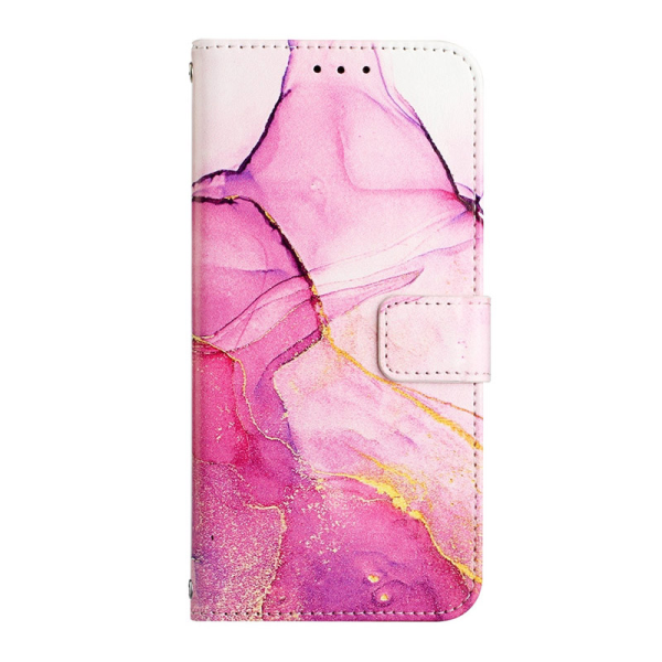 Maska na preklop Marble za Honor 600 Lite pink